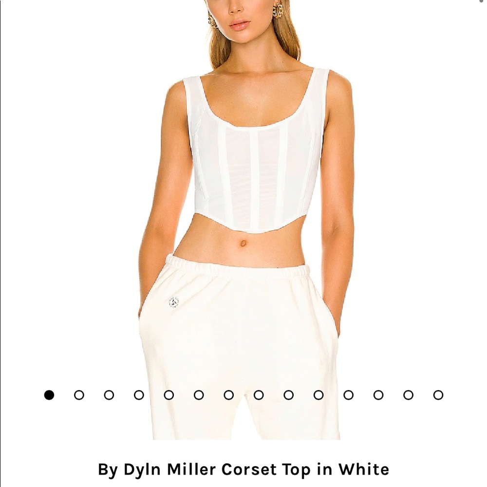 DYLN White Corset Top